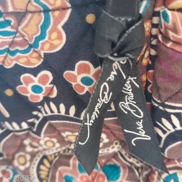 Vera Bradley Crossbody Shoulder Bag Lindsay Kensington pattern brown paisley - Picture 2 of 8